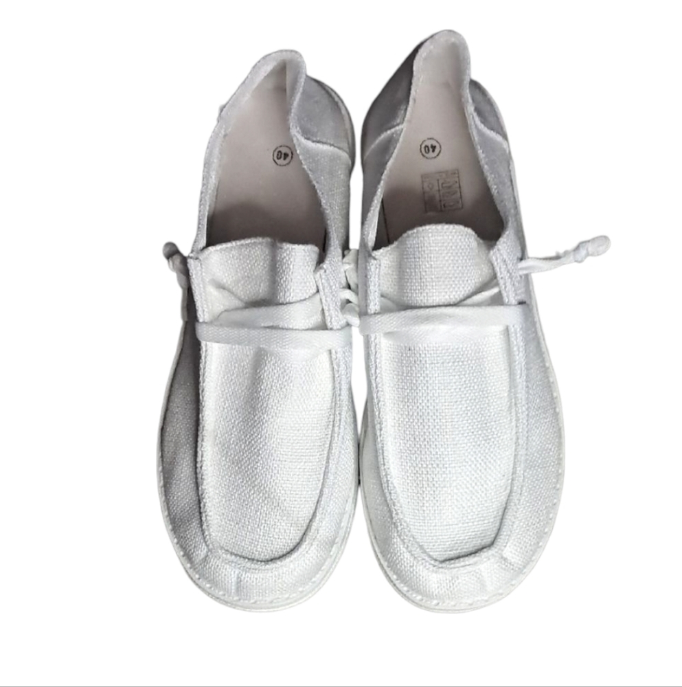 Women's White Casual Loafers